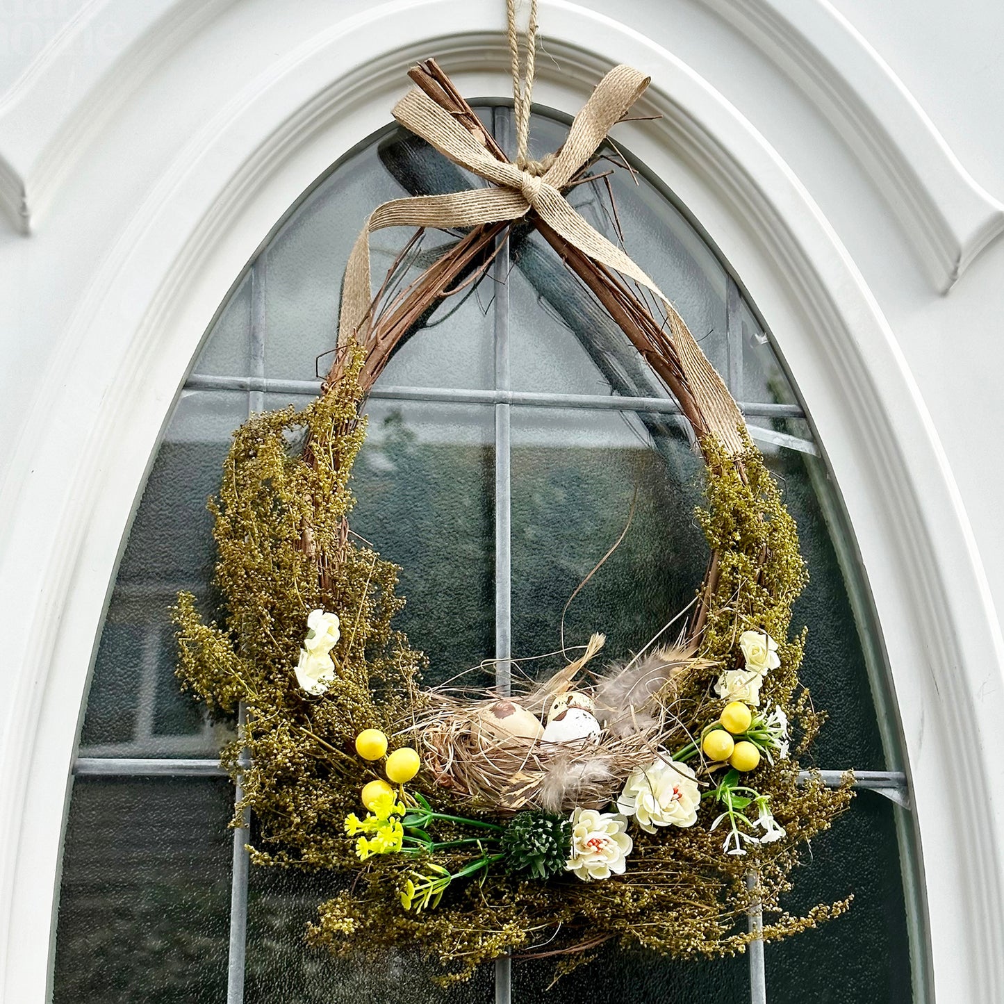 Egg Basket Easter Wreath