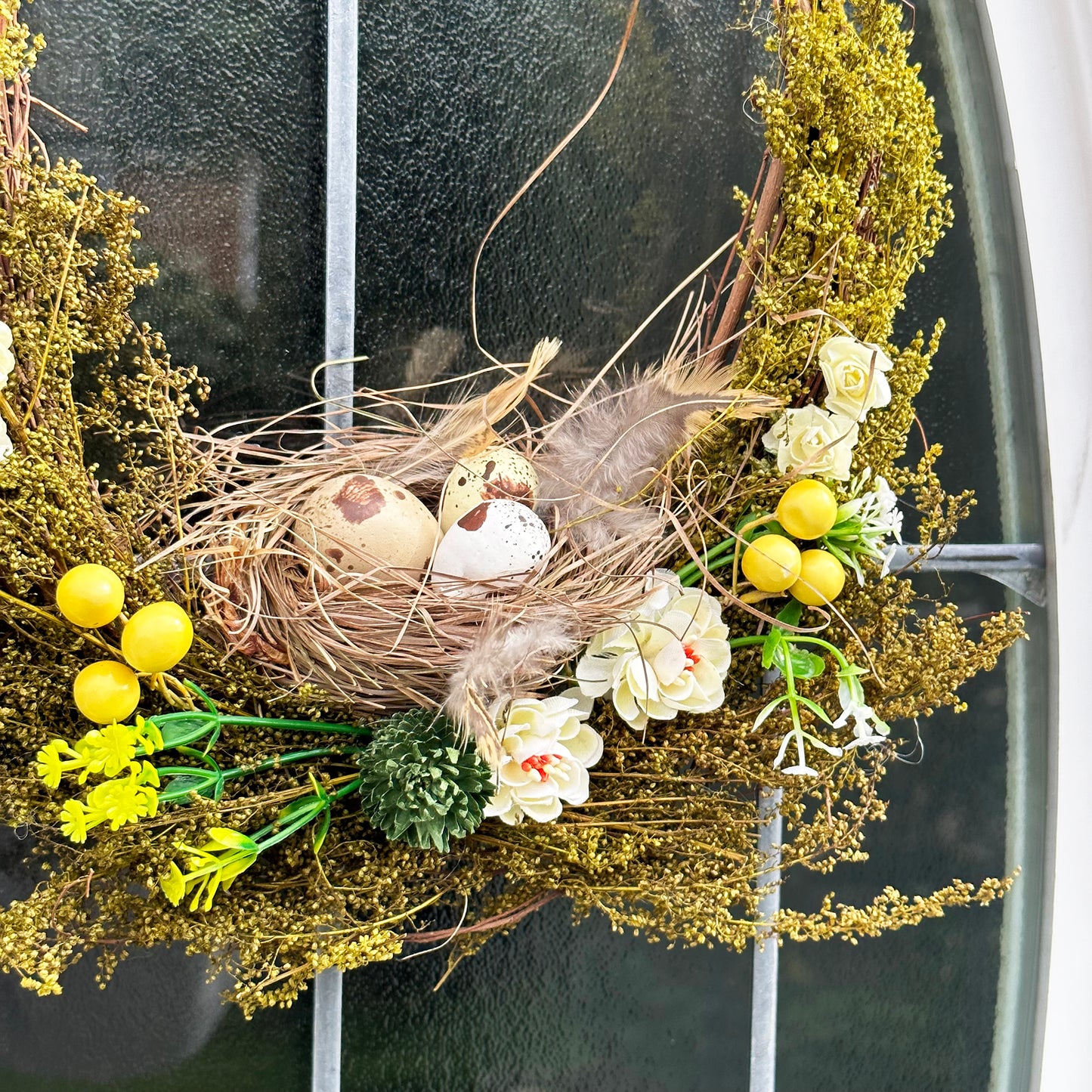 Egg Basket Easter Wreath