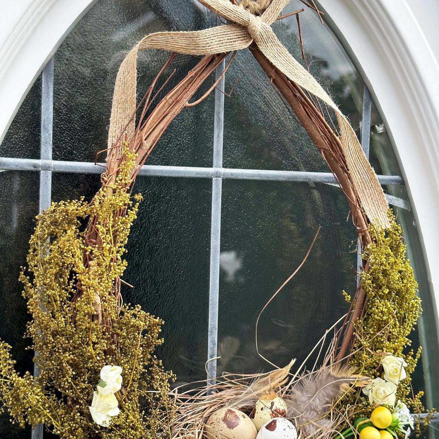 Egg Basket Easter Wreath