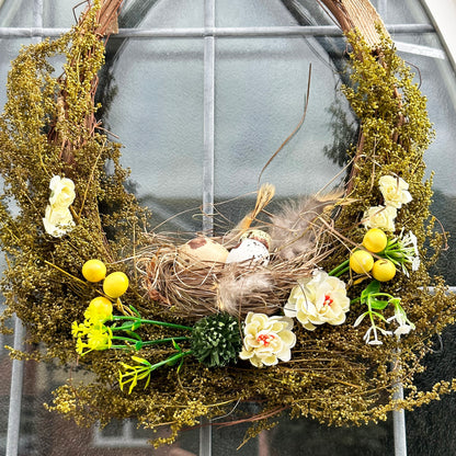 Egg Basket Easter Wreath