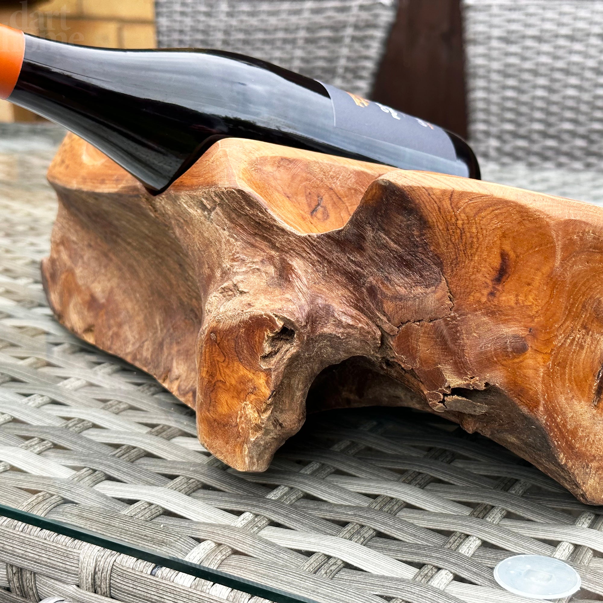 Driftwood Triple Wine Bottle Holder