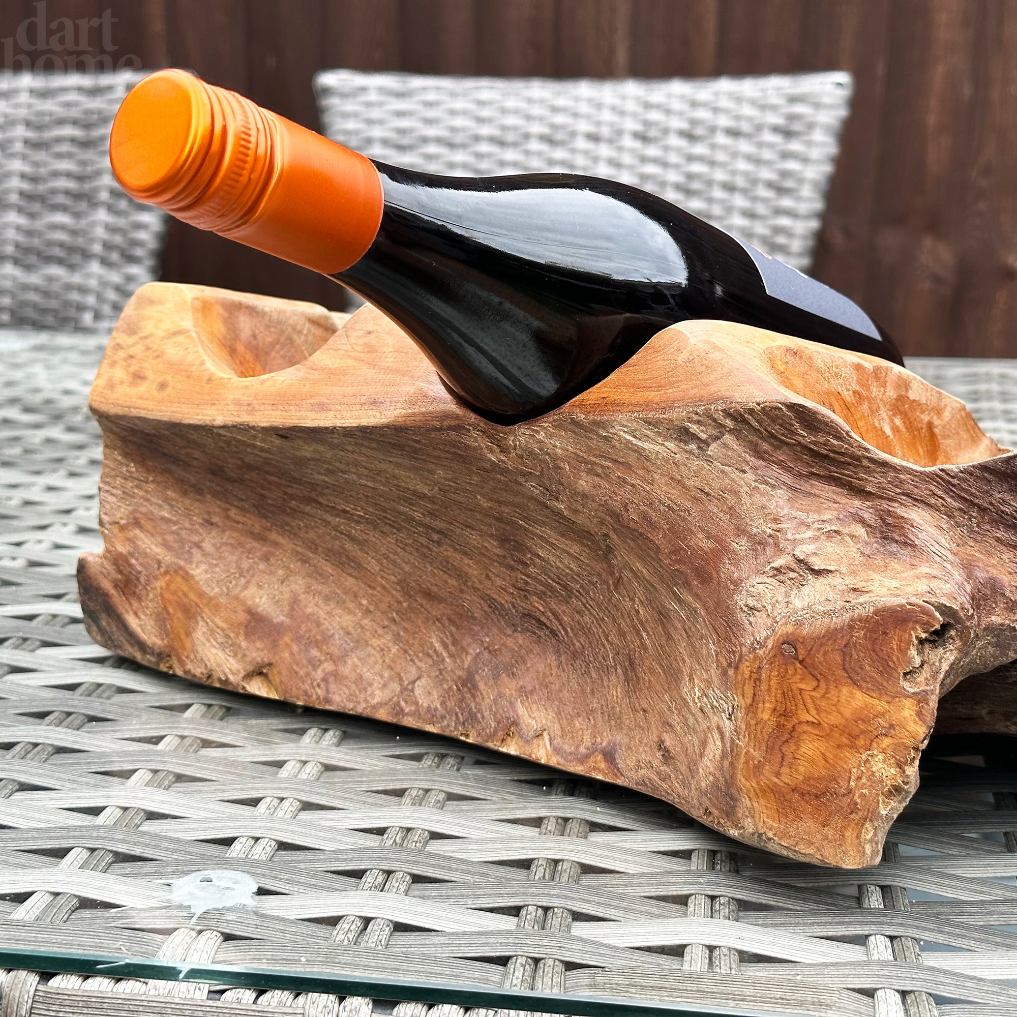 Driftwood Triple Wine Bottle Holder