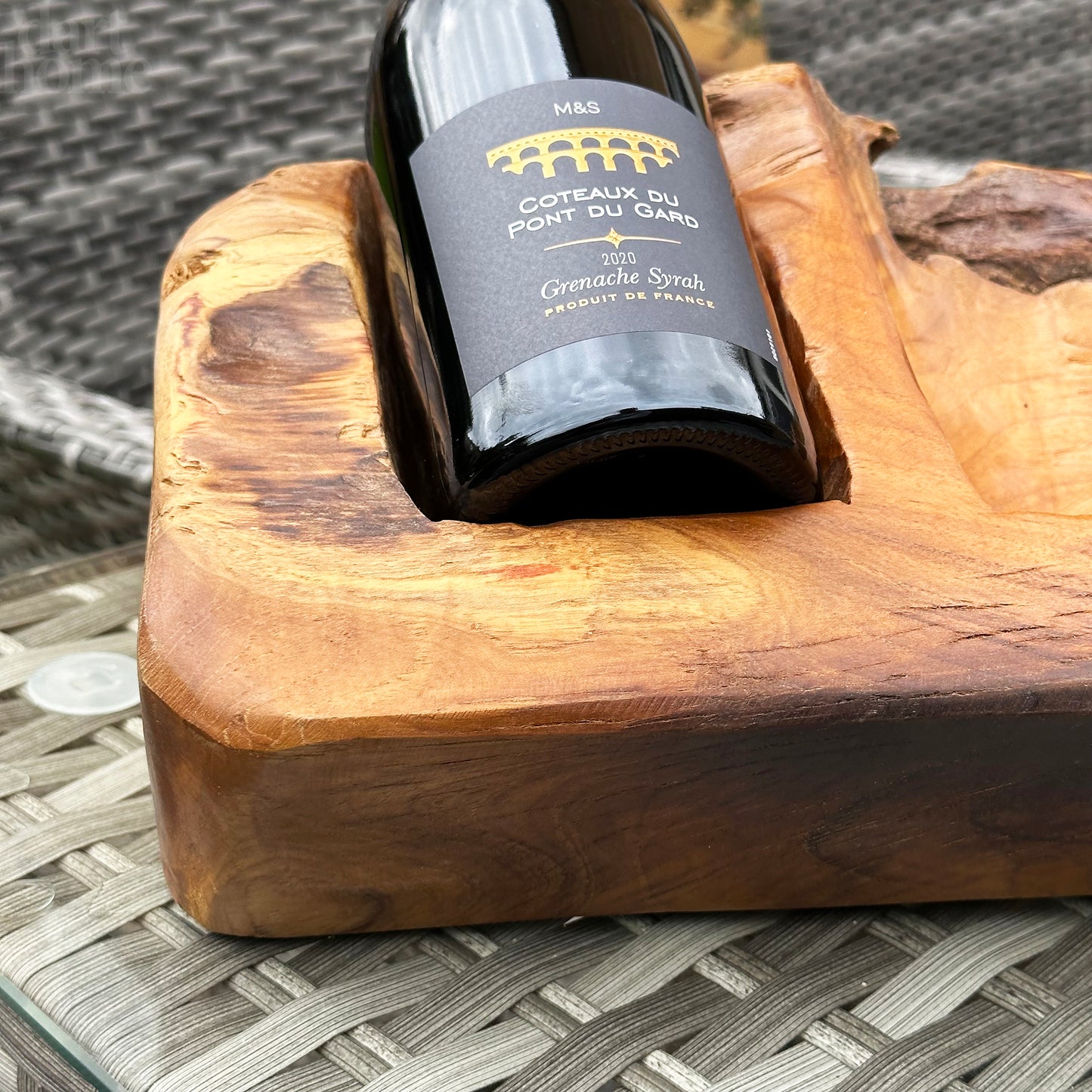 Driftwood Double Wine Bottle Holder