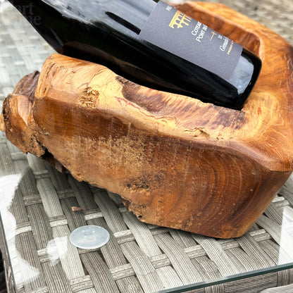 Driftwood Double Wine Bottle Holder