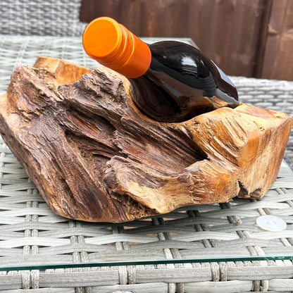 Driftwood Double Wine Bottle Holder