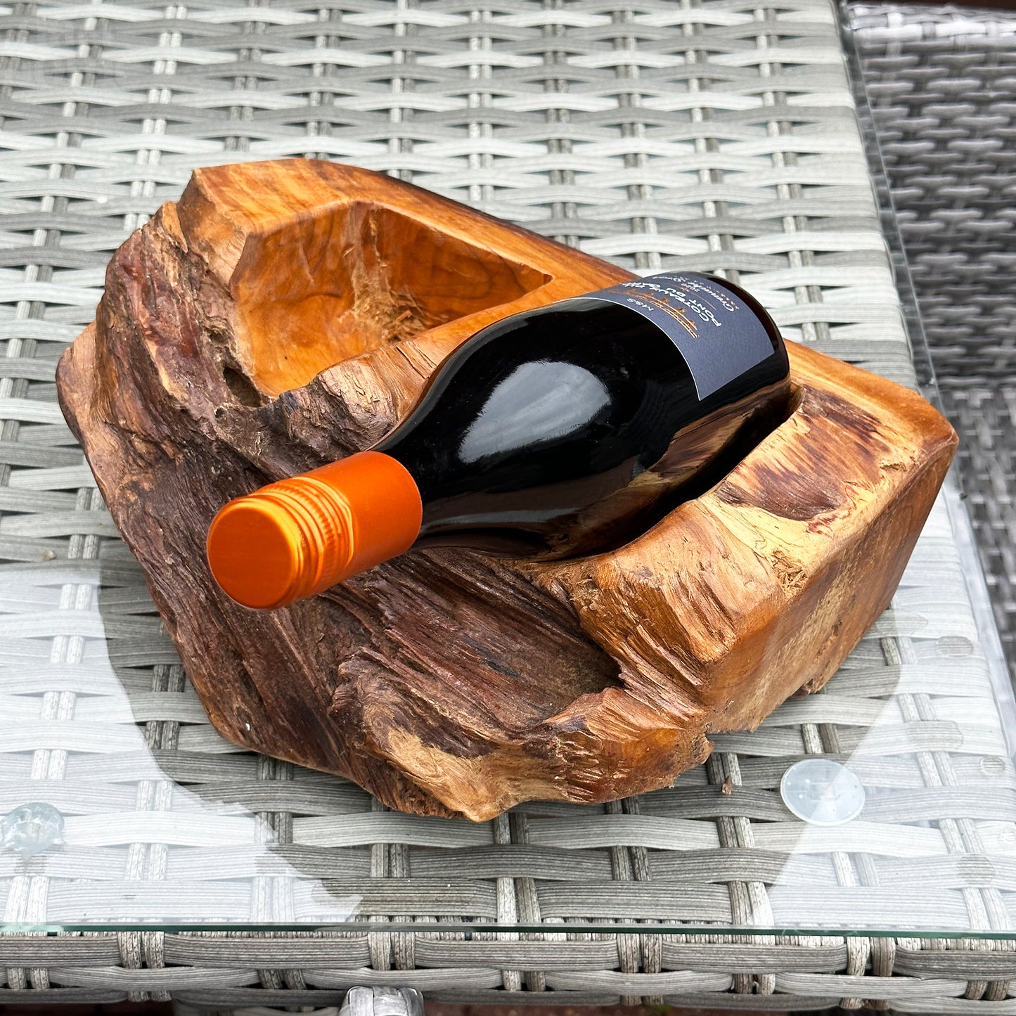 Driftwood Double Wine Bottle Holder