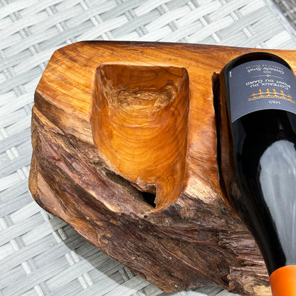 Driftwood Double Wine Bottle Holder