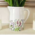 Weiße Blumenwiese-Krugvase