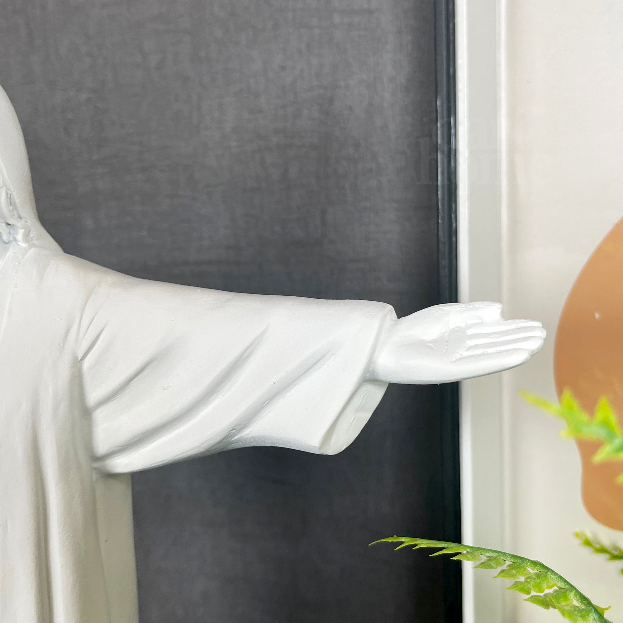 Weißes cooles Erlöserornament