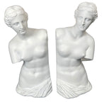 White Roman Goddess Venus Bookends Set