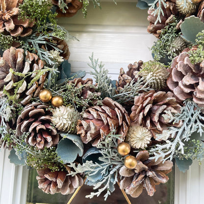 Pinecone Christmas Wreath 35cm