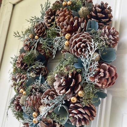 Pinecone Christmas Wreath 35cm