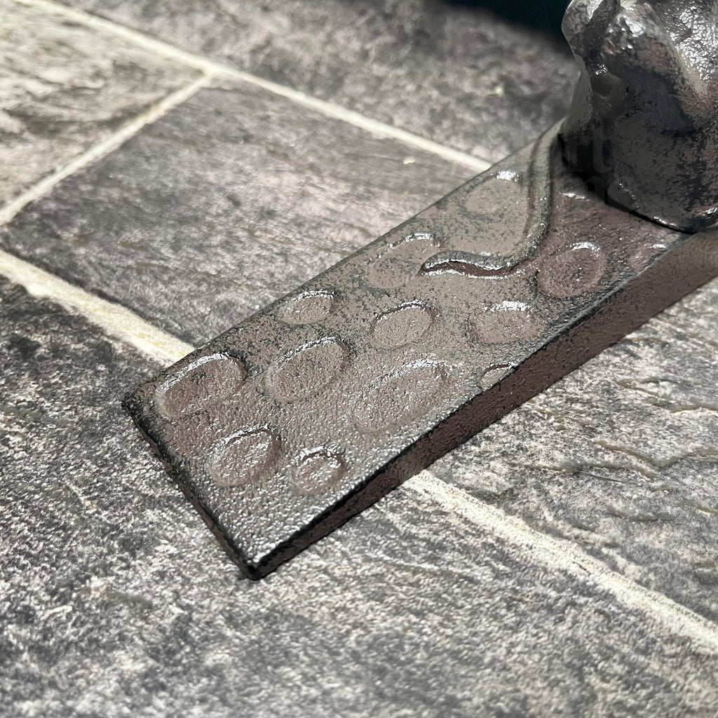 Cast Iron Mouse On Cheese Door Wedge