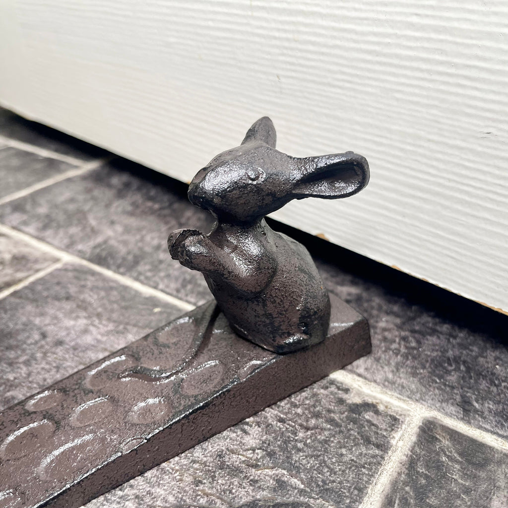 Cast Iron Mouse On Cheese Door Wedge