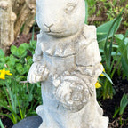 Stone Mr And Mrs Rabbit Garden Statues