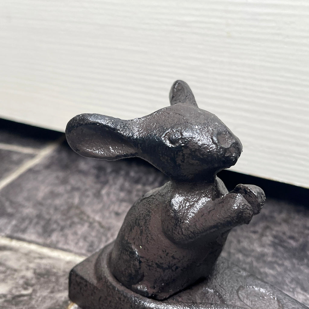 Cast Iron Mouse On Cheese Door Wedge