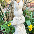 Stone Mr And Mrs Rabbit Garden Statues
