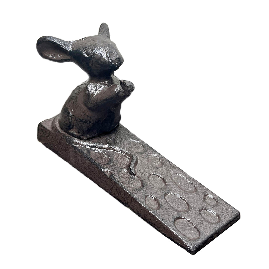 Cast Iron Mouse On Cheese Door Wedge
