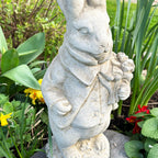 Stone Mr And Mrs Rabbit Garden Statues