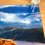 Highland Cows Glasschneidebrett