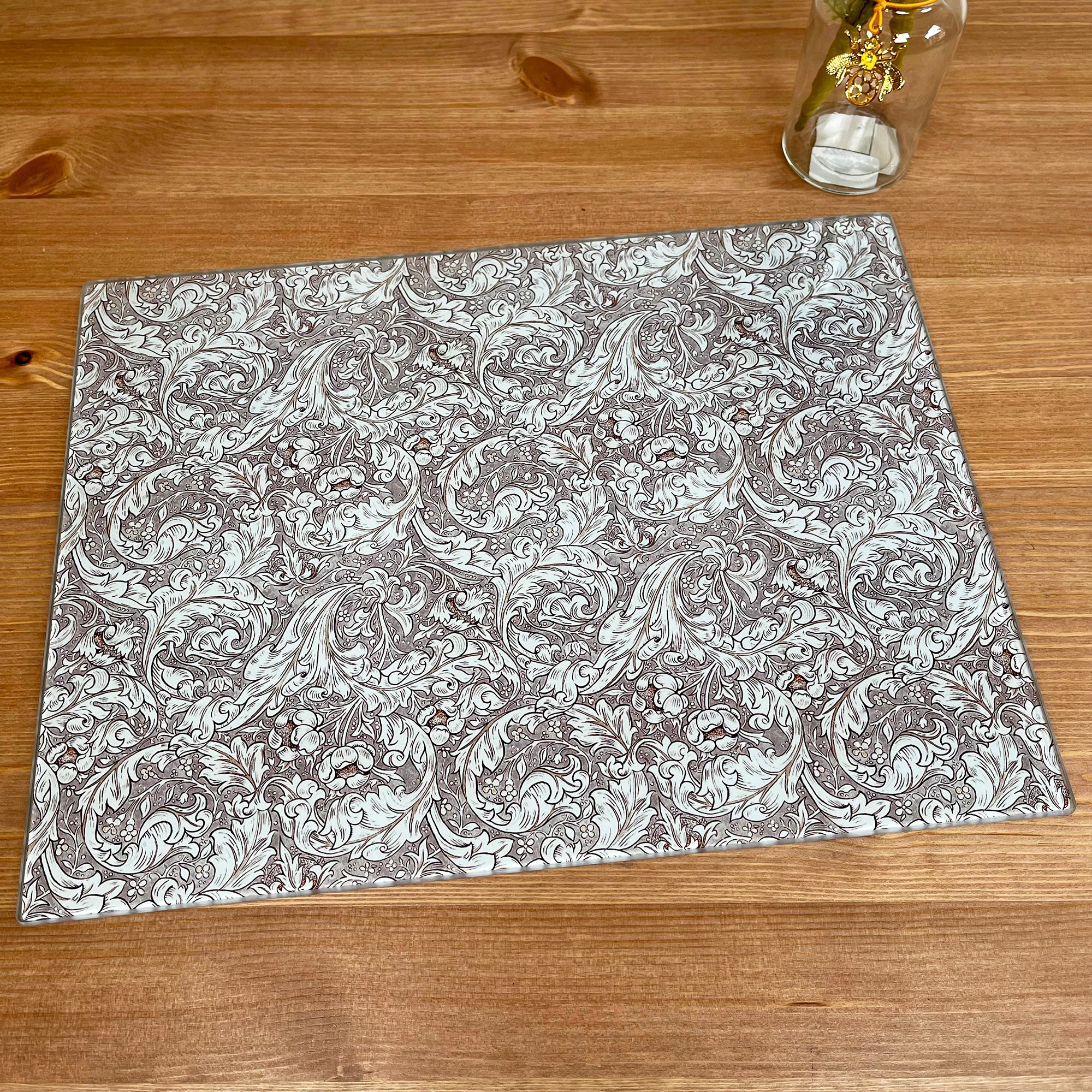 William Morris Bachelors Button Glasschneidebrett