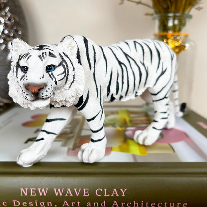 Siberian Snow Tiger Figurine