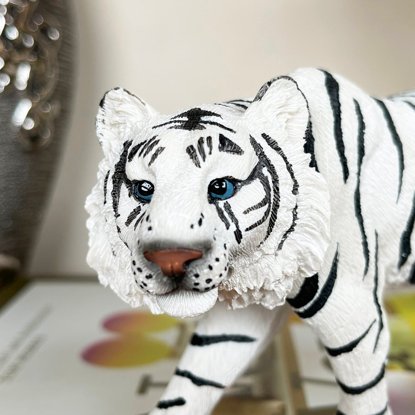 Siberian Snow Tiger Figurine