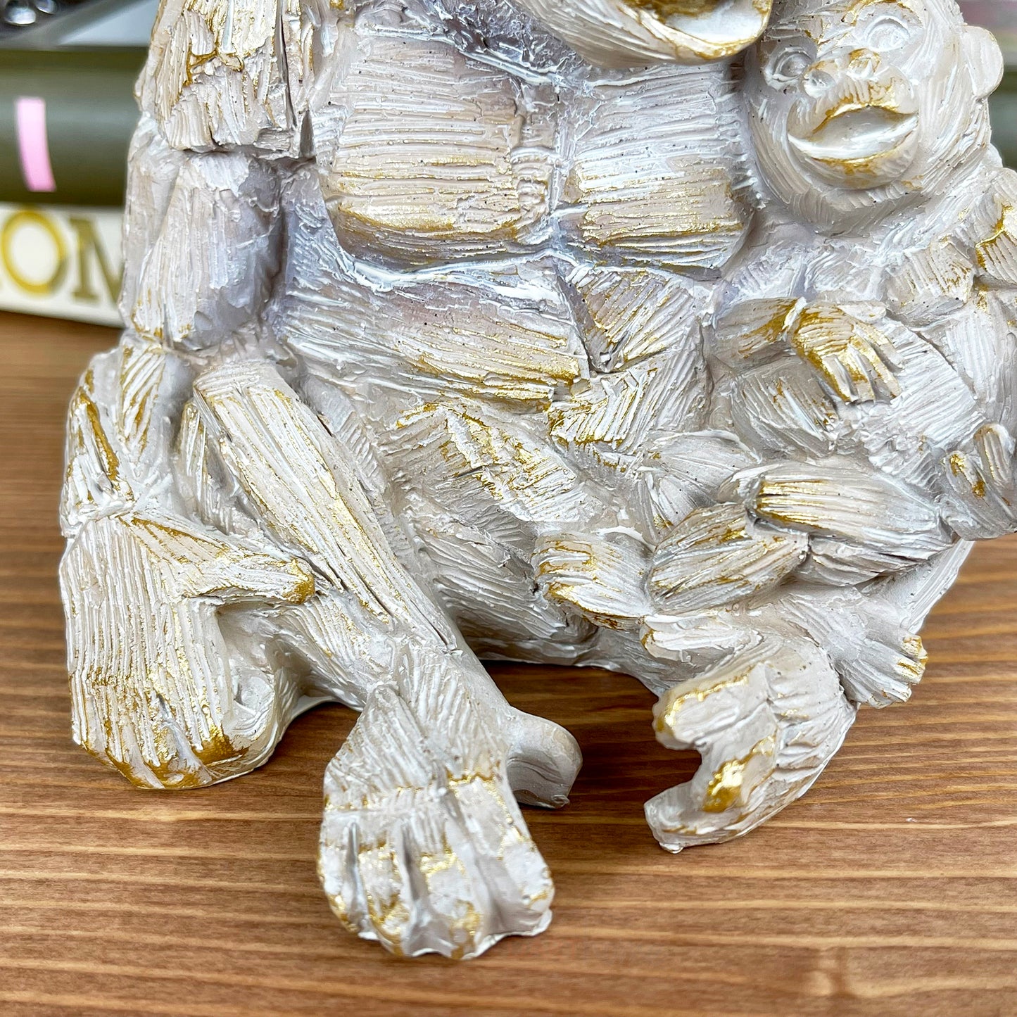 Treibholz-Gorilla- und Baby-Ornament