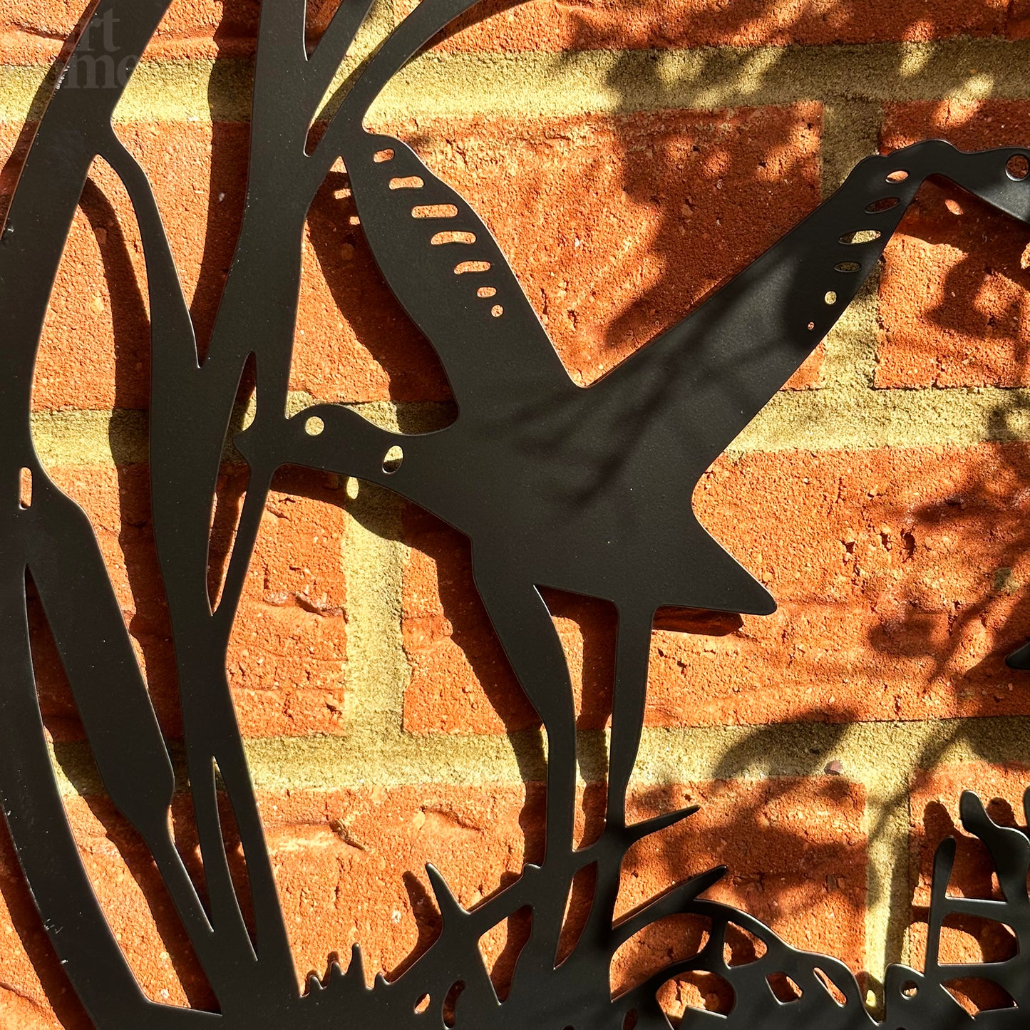 Drei fliegende Enten Silhouette Garten Wandkunst