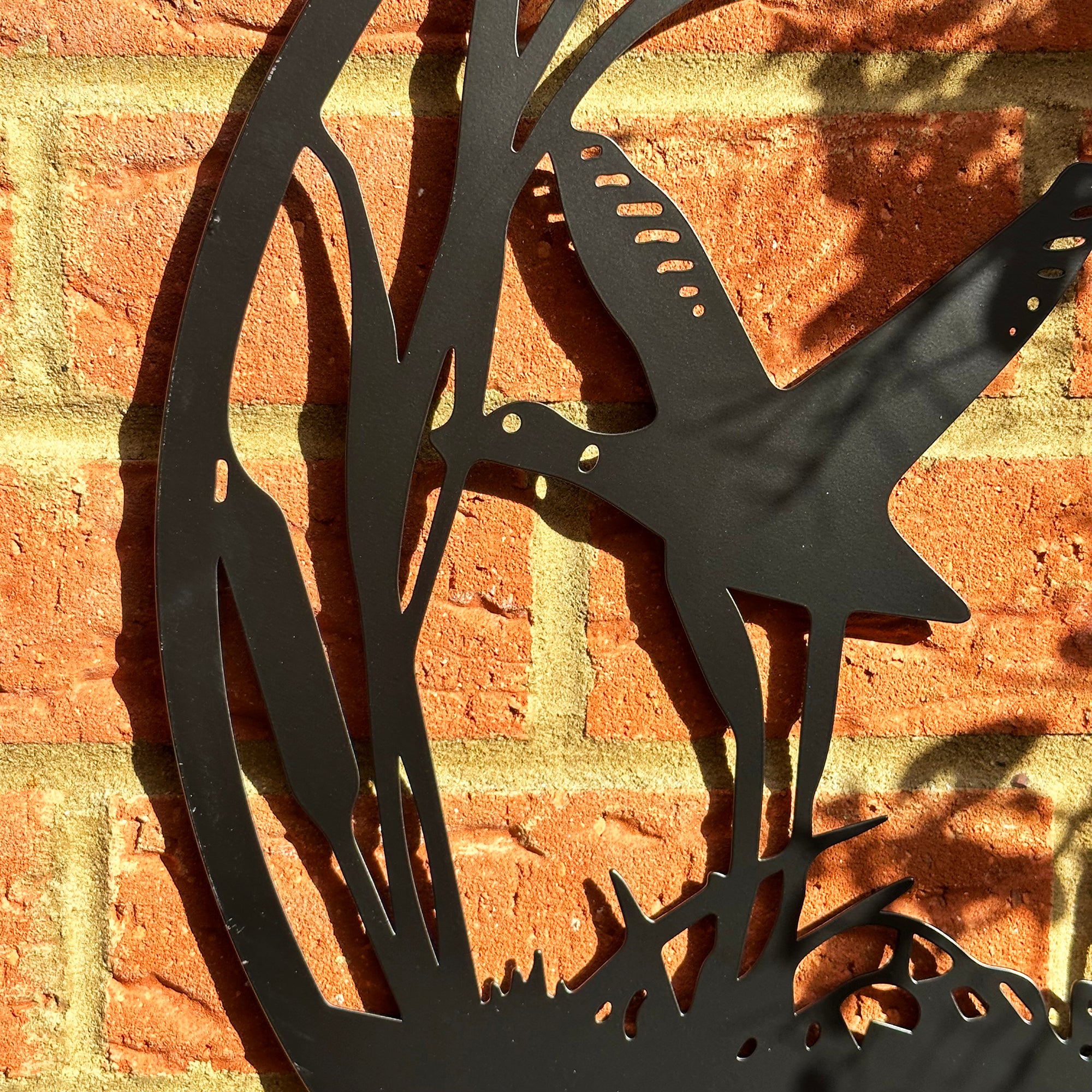 Three Flying Ducks Silhouette Garden Wall Art