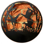 Three Flying Ducks Silhouette Garden Wall Art
