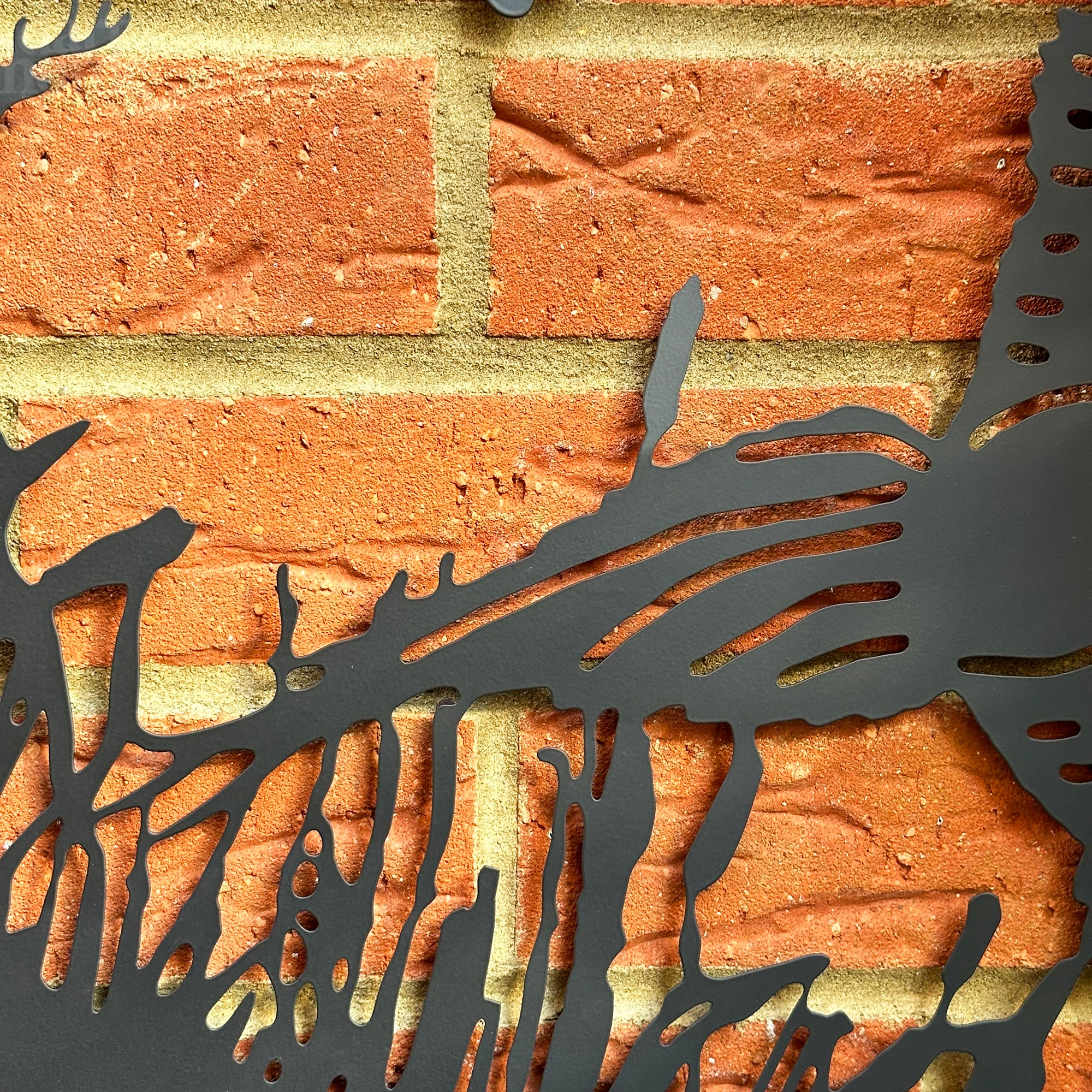 Flying Pheasant Silhouette Garden Wall Art