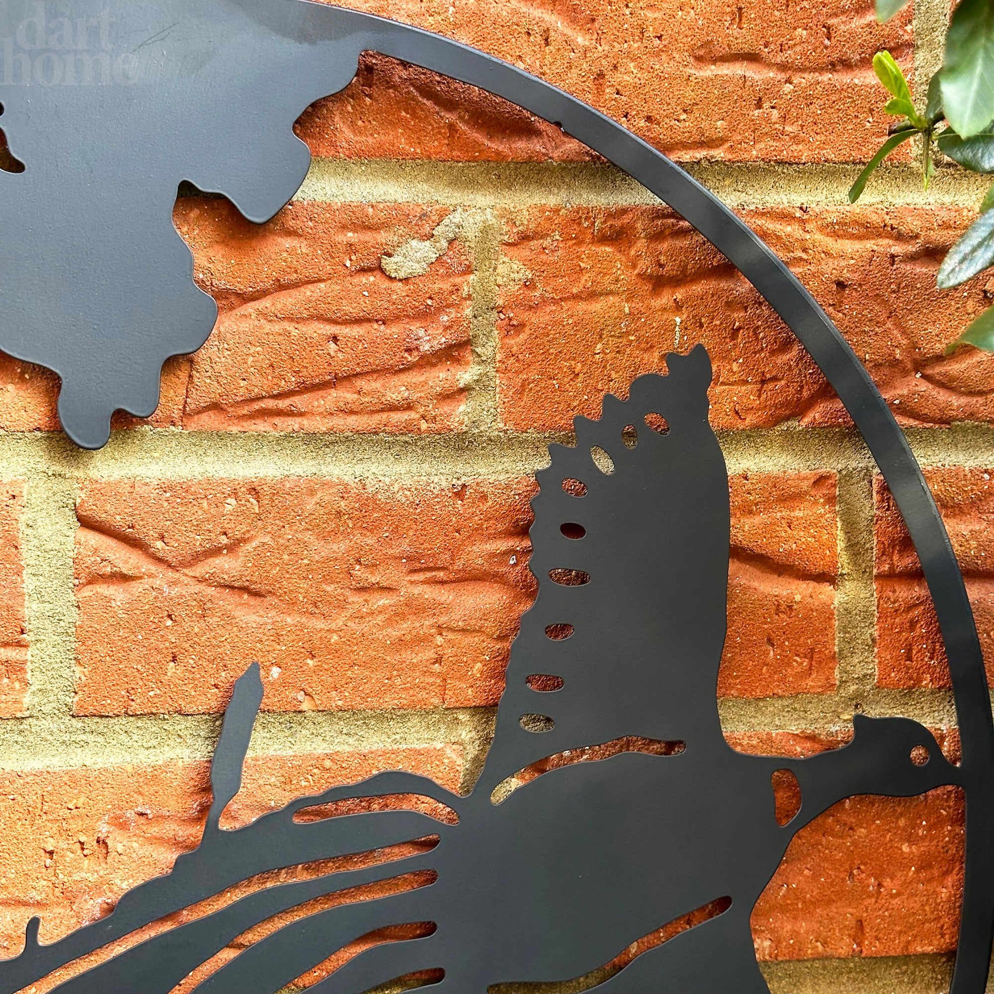 Flying Pheasant Silhouette Garden Wall Art