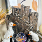 Zimmerbrunnen „Welcome Duck Family“.