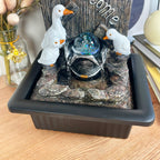 Zimmerbrunnen „Welcome Duck Family“.