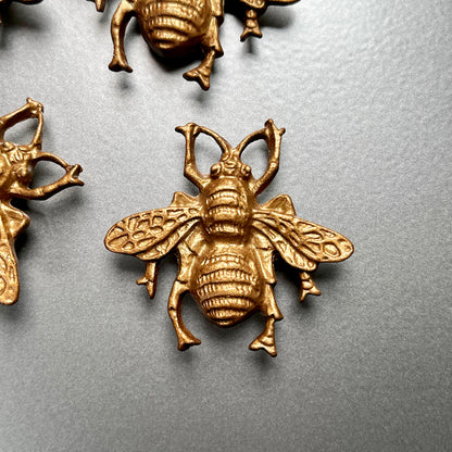 Goldene Hummel-Kühlschrankmagnete im 4er-Set