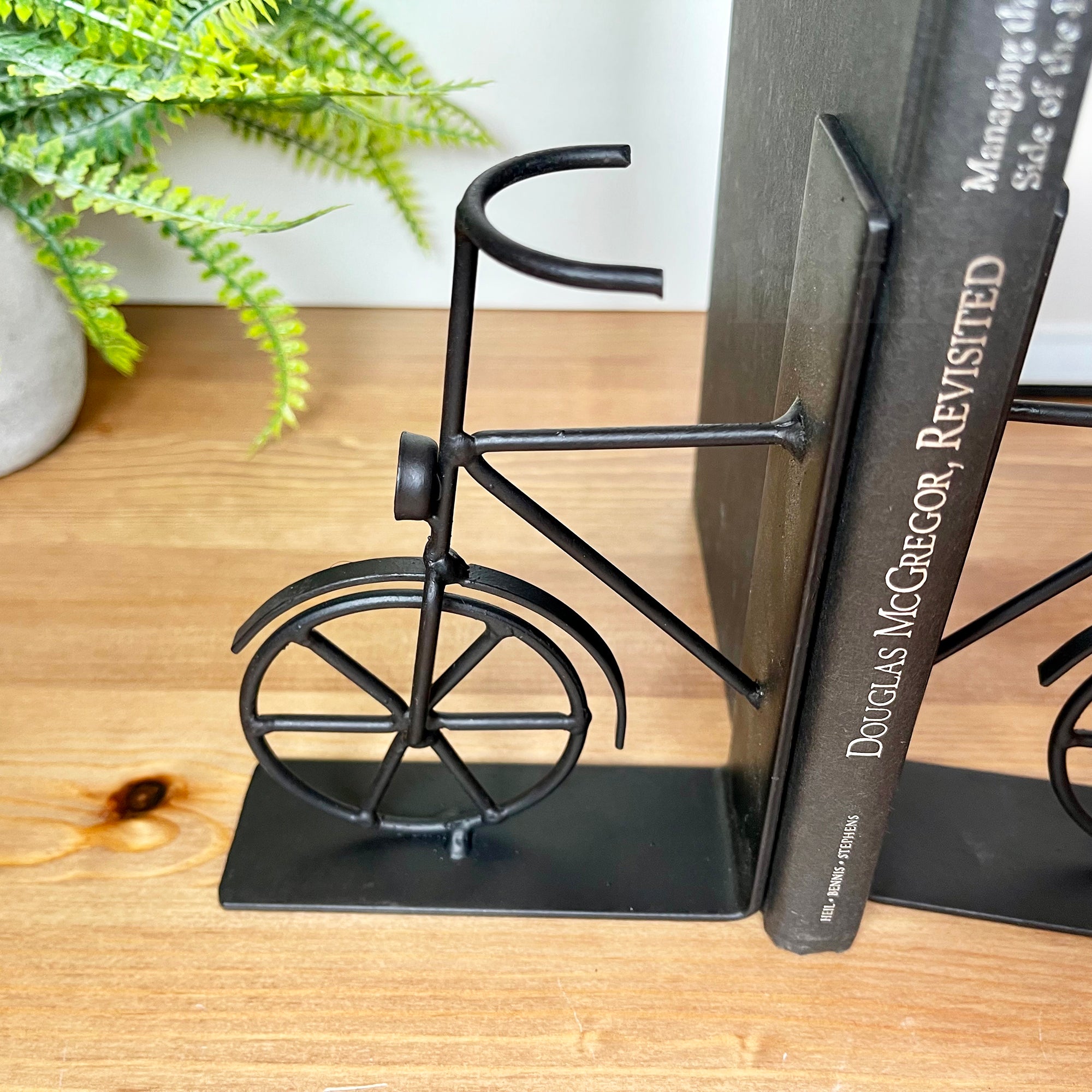 Black Bicycle Bookends Set