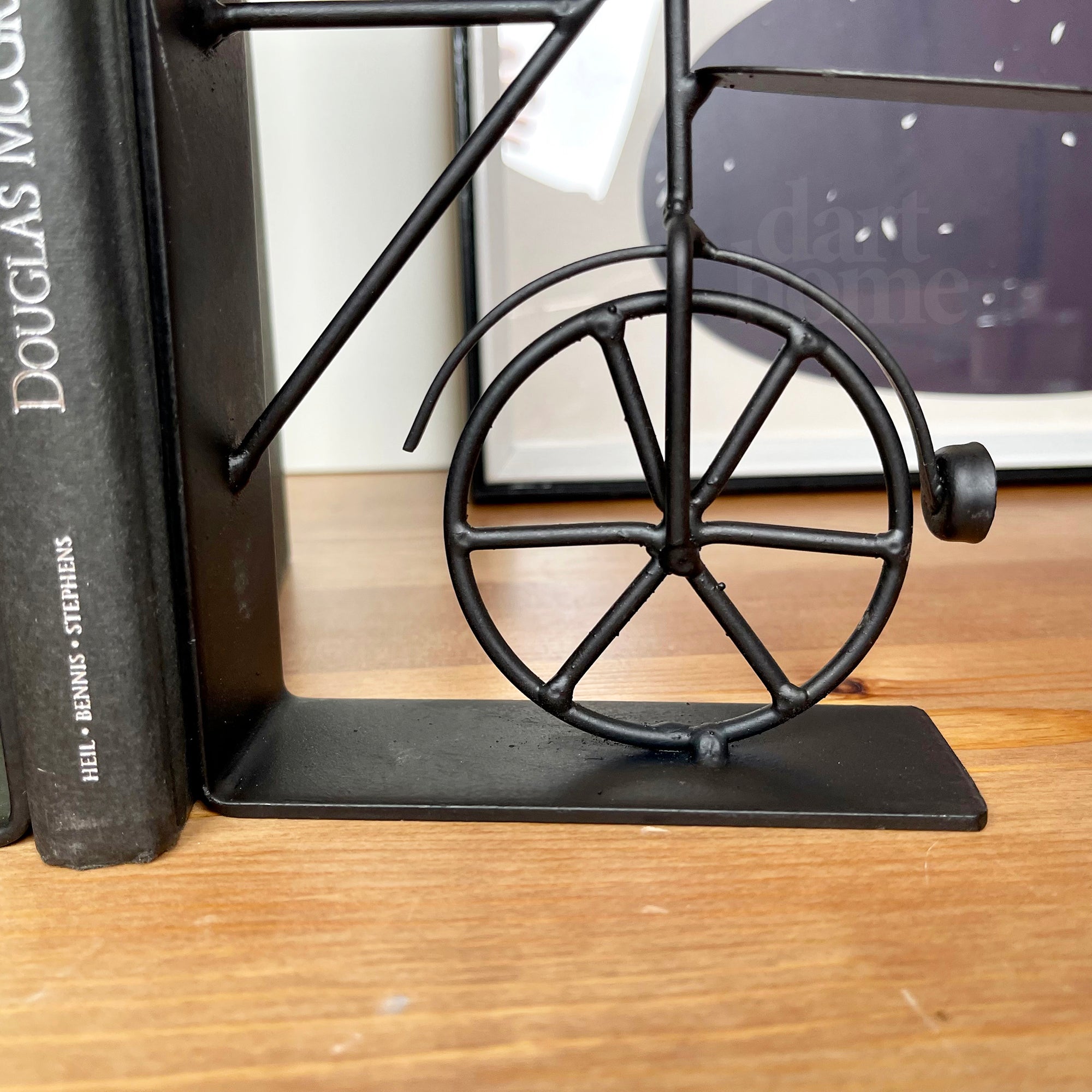 Black Bicycle Bookends Set