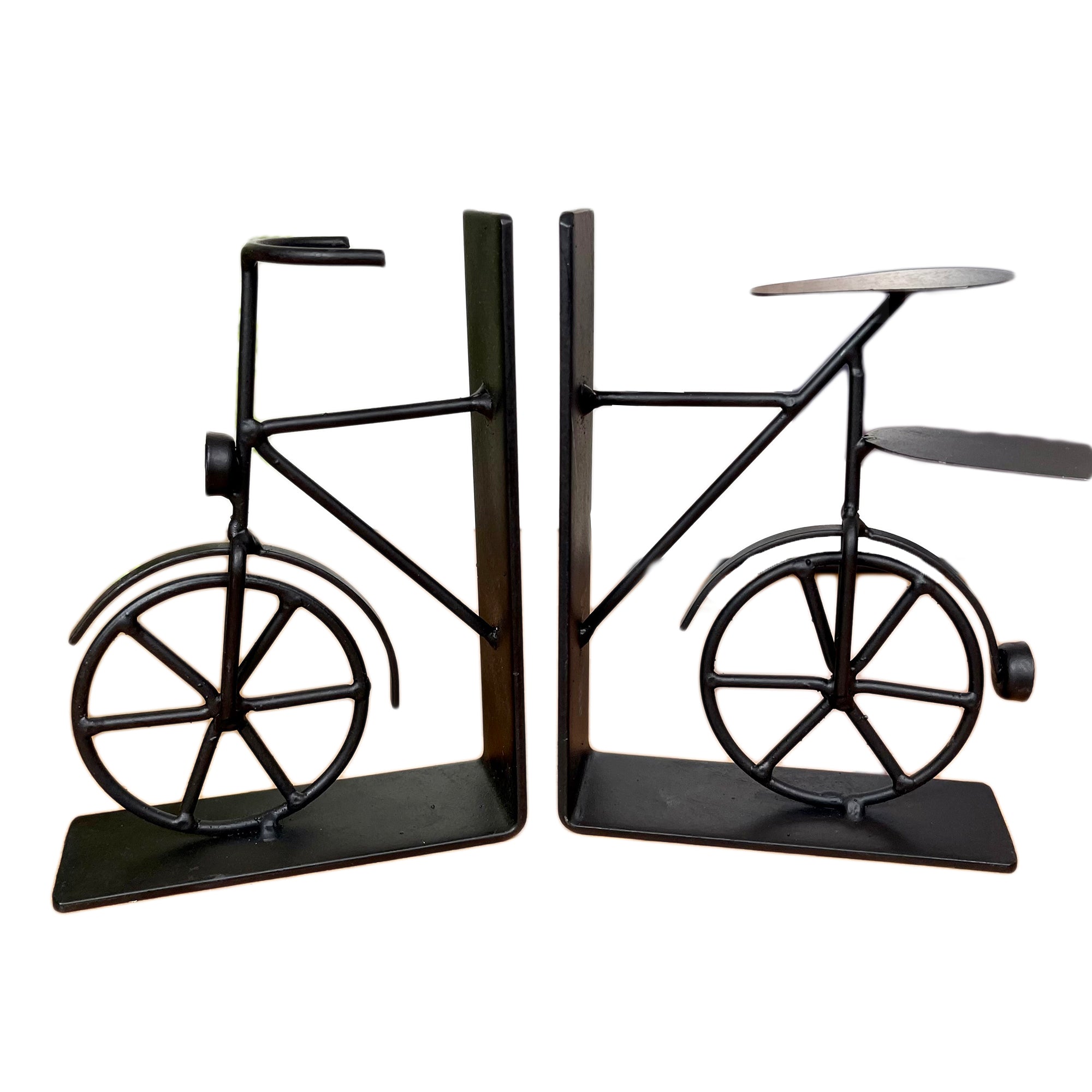 Black Bicycle Bookends Set