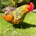 Metal Hen Garden Ornament