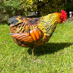 Metal Hen Garden Ornament