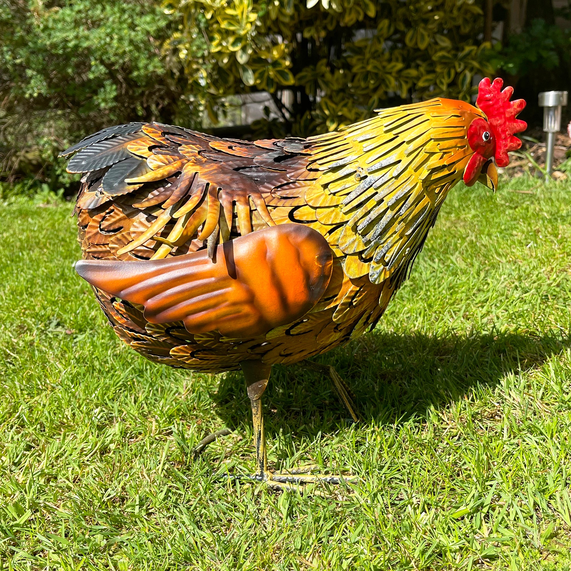 Metal Hen Garden Ornament