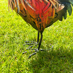 Gartendekoration Hahn aus Metall, 26 cm