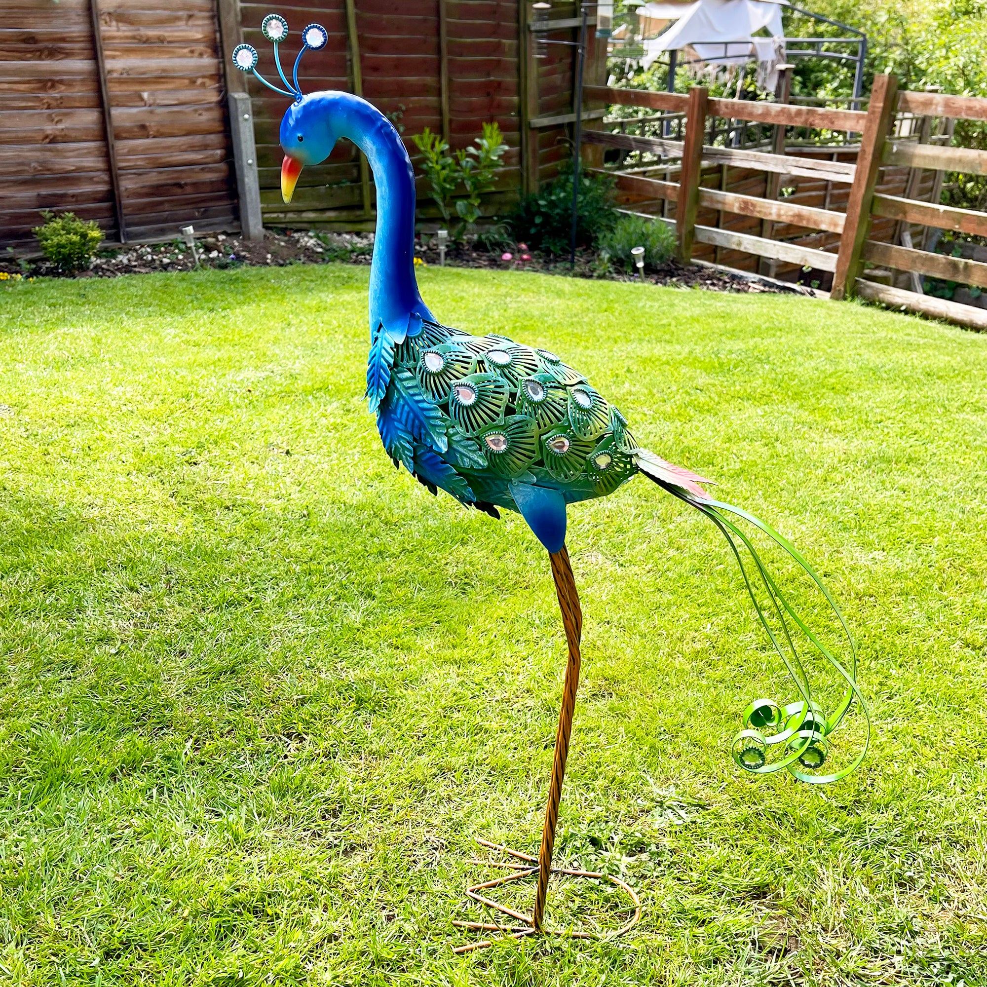 Garten-Pfau-Ornament groß