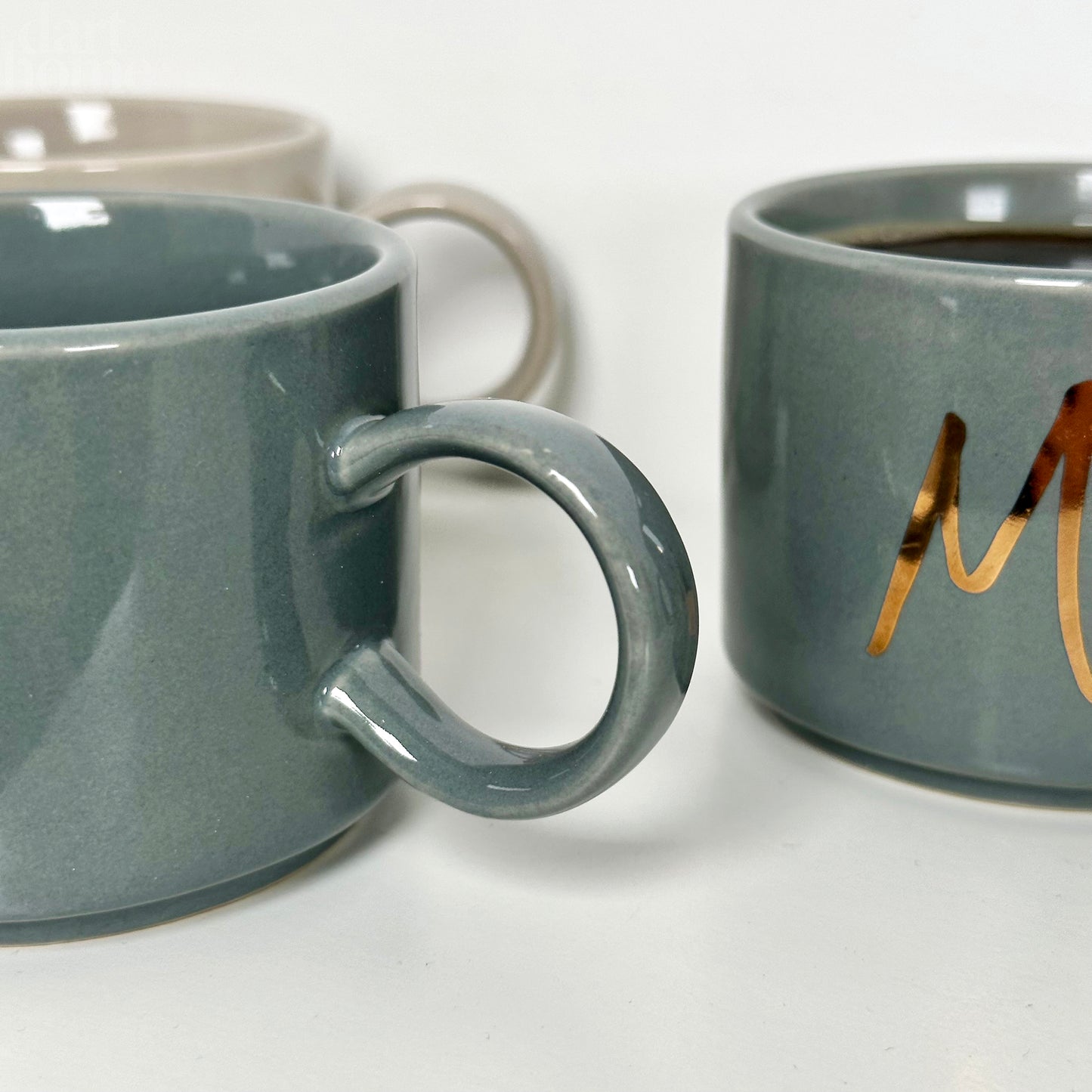 Set Of 4 Mr And Mrs Stacking Mugs 200ml