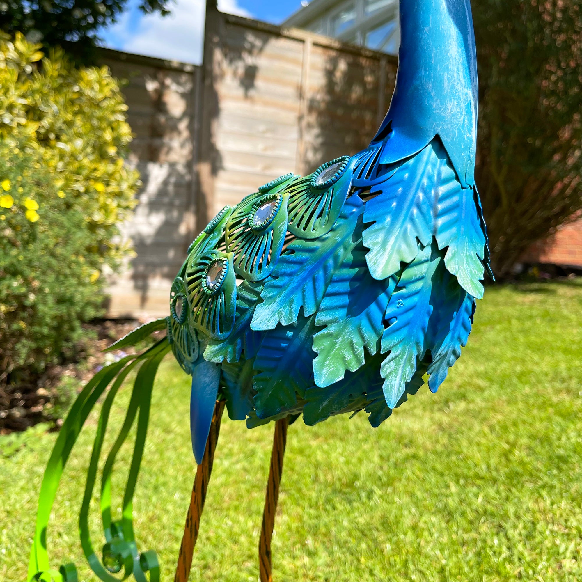 Garten-Pfau-Ornament groß