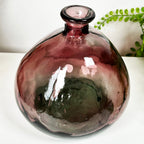 Recycled Glass Pink Bubble Vase