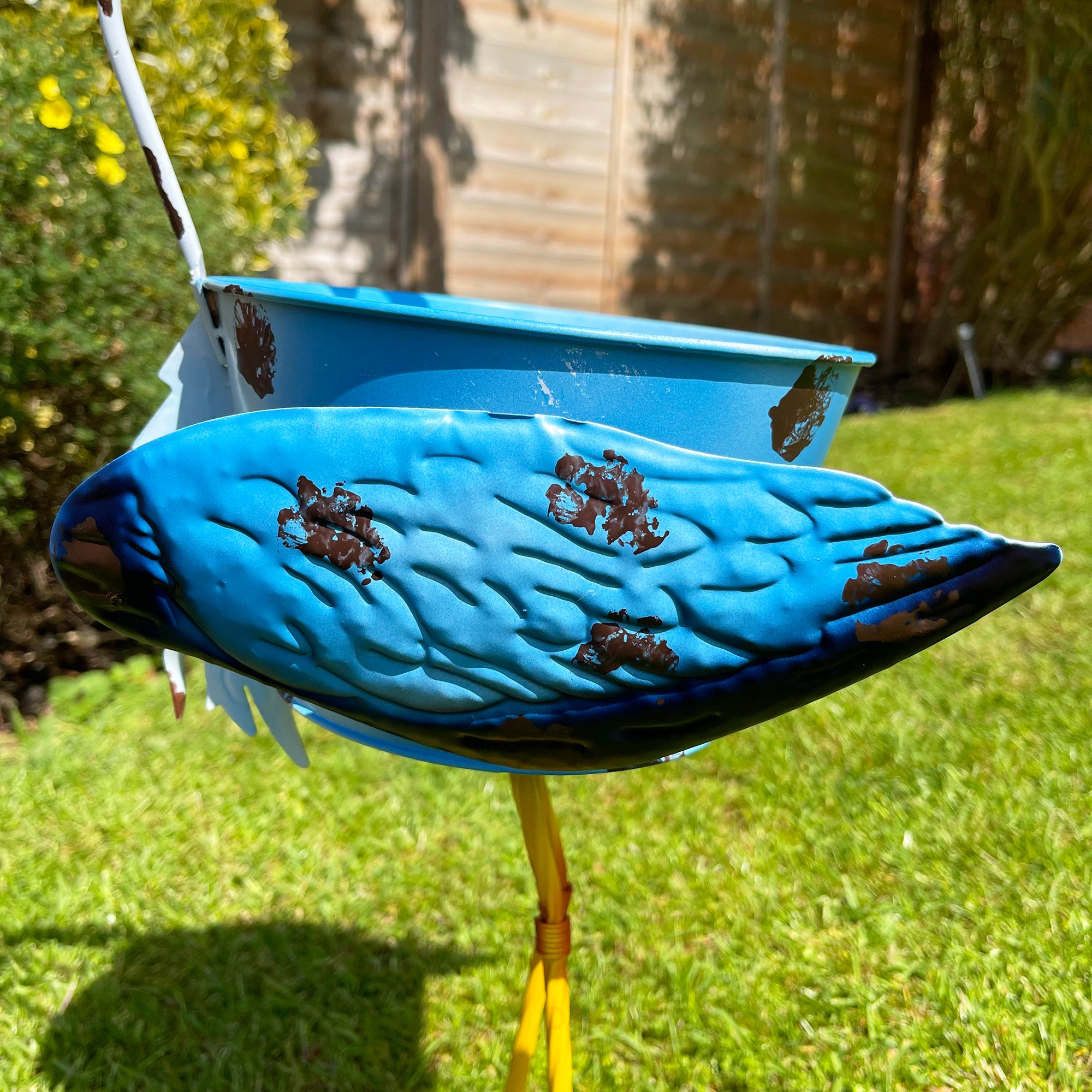 Reiher-Blumentopf-Ornament
