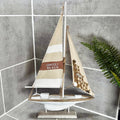 Large Natural Sailing Model Ornament