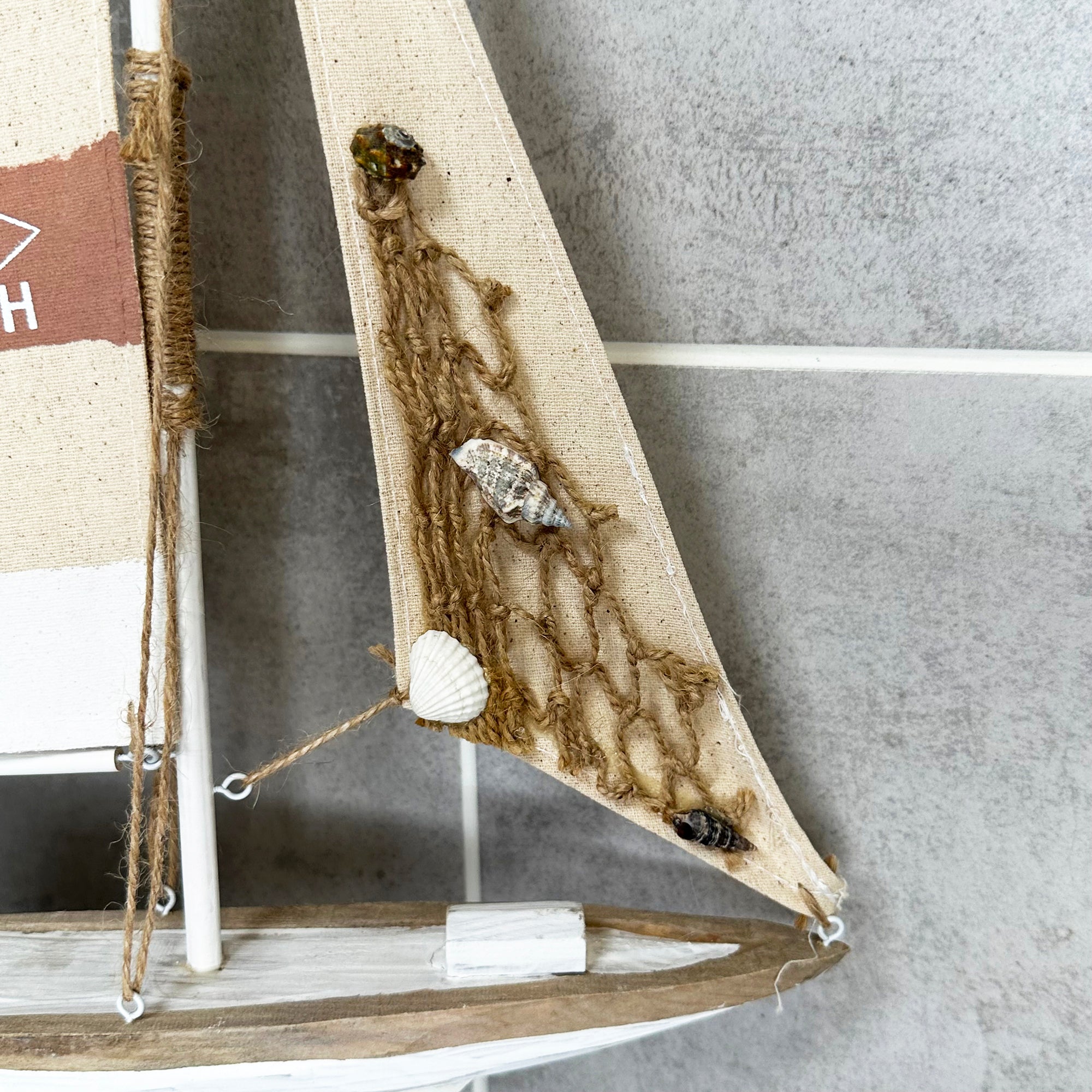 Large Natural Sailing Model Ornament